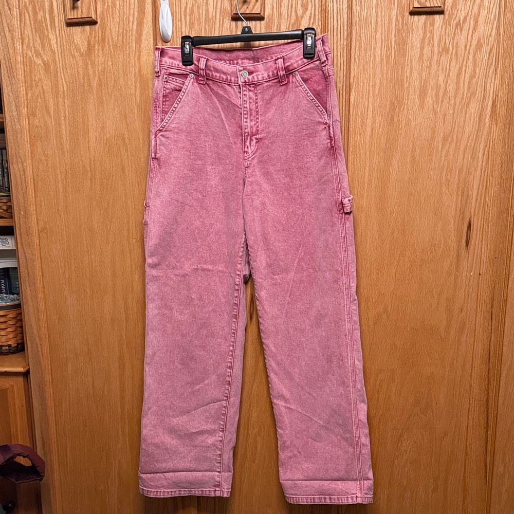GAP Mid Rise Pink Carpenter Pants

[139]